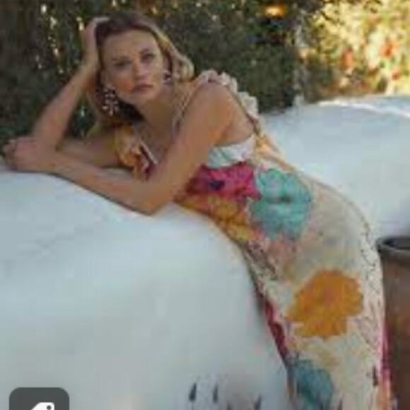 NWT CONDITIONS APPLY Stunning Ruffled Floral Maxi Dress M - Picture 1 of 14